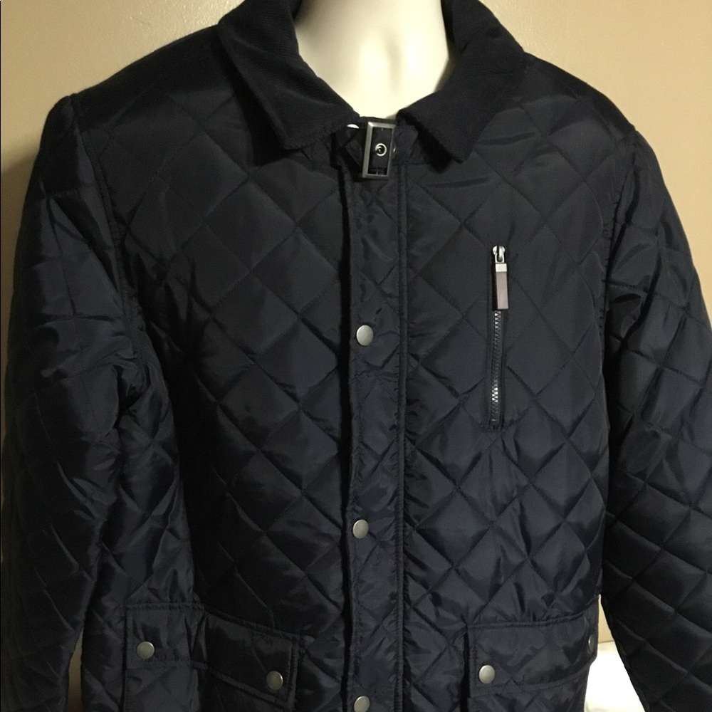 Oak & Rush blue zip and snap jacket XL